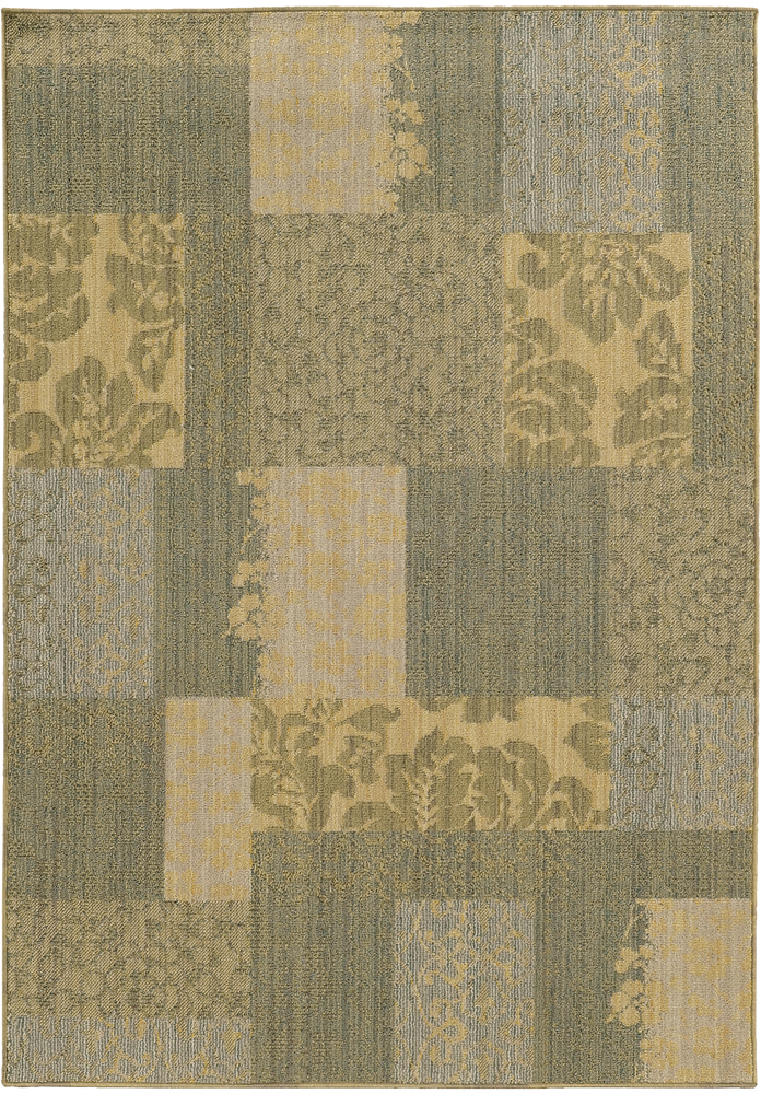 Tommy Bahama Cabana Area Rug 091G2 Blue Blocks Leaves