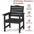 thumbnail image 4 of Patio Chair Garden Chairs, All-Weather Outdoor Dining Chair with 400lbs Capacity, Black, 4 of 7