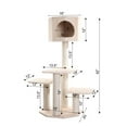 thumbnail image 3 of Armarkat Premium Model S4203 Scotch Pine, Solid Wood,real wood Cat Tree, 46" Tall, 3 of 6