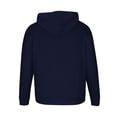 thumbnail image 4 of PiGOGI Men's Casual Printed Hooded Sweatshirt Long Sleeve Pullover with Drawstring Fashion Hoodie for Winter Navy XL, 4 of 5