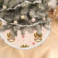 thumbnail image 5 of GZHJMY Christmas Tree Skirt, Lovely Rose Sloth 36" for Indoor Outdoor Holiday Party Office Store Cupboard Decoration, 5 of 6