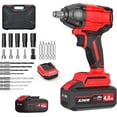 thumbnail image 2 of Cordless Impact Wrench, 258Ft-lbs & 350Nm Power Impact Socket Set, 1/2 inch, Multi-Speed Adjustment,  Light, 20V Impact Wrench with 1x4.0Ah ,, 2 of 7