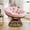 Pink, variant on OMNIBERG Ergonomic 360° Swivel Wicker Papasan Chair, Oversized Indoor Outdoor Rattan Egg Sofa Chair Lounger with Soft Thick Cushion for Living Room, Bedroom, Patio, Yard, Pink