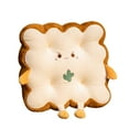 Toast Bread Pillow Cushion With Cute Expression, Cute chair cushion