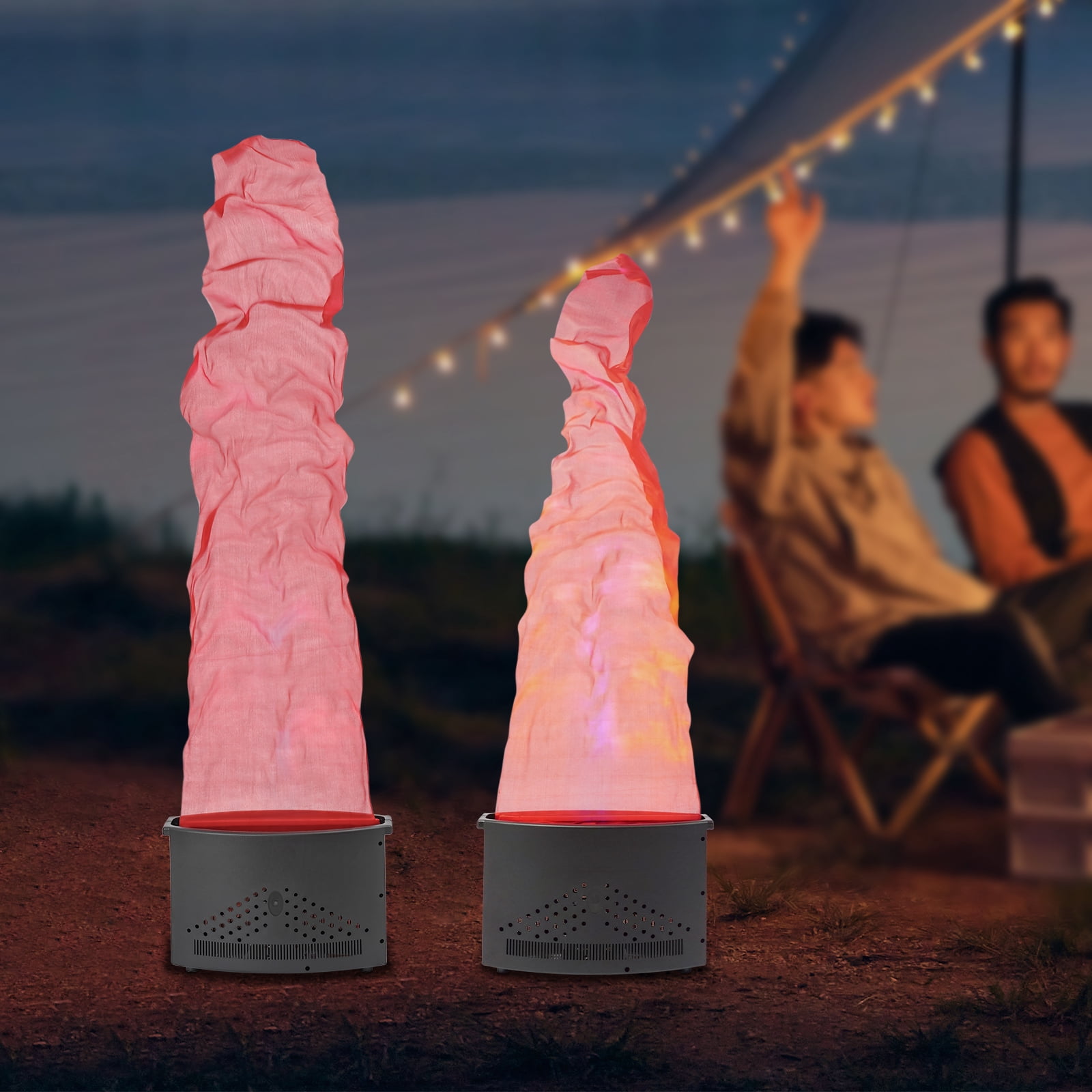 Fake Fire Flame Light, Artificial Simulated Fire Atmosphere Lamp, Fake Fire Flame Light for Stage DJ Party Lighting