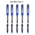 thumbnail image 1 of Deli Rollerball Pens, 0.5mm Quick-drying Liquid Ink Stick Ballpoint Blue Gel Pens for Adult & Kids Writing Note Taking, 1 of 5