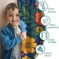thumbnail image 3 of Blackout Kids Curtains,Pioneer Flower Childrens Insulated Curtains Set Of 2,Bedroom Essentials,Toddler Room Decor 42x84in(106x213cm), 3 of 4
