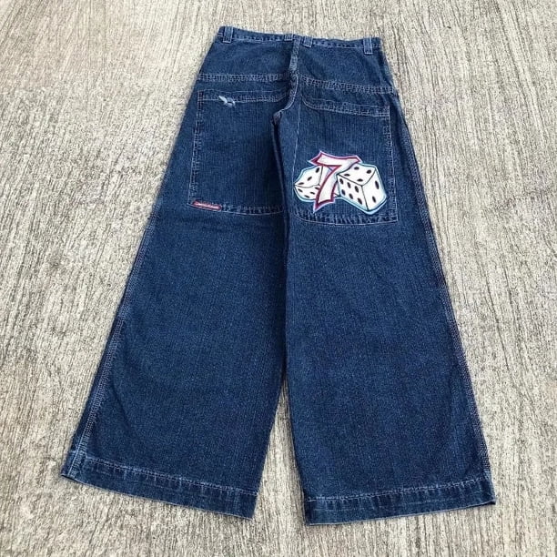 JNCO High quality Embroidered graphic jeans Y2K Hip Hop baggy
