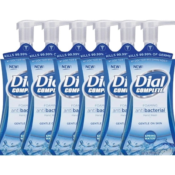 Luxurious Foaming Hand Soap for Daily Hand Wash Spring Water Scented Foaming Soap in Refillable Foam Soap Pump Bottle| Tough & Gentle Hand Soap Foam - 7.5 FL OZ Per Pack, Pack of 6