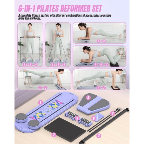 6-in-1 Multifunctional Pilates Equipment