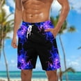 thumbnail image 3 of Naughtyhood Mens Shorts Casual Fashion Print Shorts with Pockets Elastic Waist Beach S-XXXXXL, 3 of 5