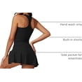 thumbnail image 4 of PISONIC Womens 2 Piece Tennis Skirt Workout Skorts Athletic Set Yoga Golf Outfits for Women Two Piece Tennis Skirt Sets, 4 of 6