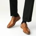 thumbnail image 3 of Bruno Marc Mens Casual Round Toe Classic Lace-up Oxford Shoes Wide Fit, 3 of 8