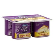 Light & Fit Dannon 4pk Low Fat Coco/van Yogurt