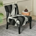 thumbnail image 5 of Thick Armless Chair Covers Stretchable Slipcover Unique Color Print for Living Room Dining Room Decoration 1PC, 5 of 6
