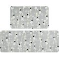 thumbnail image 1 of Christmas Kitchen Rugs Set of 2, Absorbent Christmas Snowman Kitchen Mats for Floor, Winter Decorative Kitchen Rugs Non Slip Washable, Grey Christmas Decorations, 18''x 48''+ 18''x 30'', 1 of 1