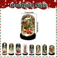 thumbnail image 3 of HCTSHG Christmas Tree in Glass Dome Tabletop Christmas Tree with Lights in Glass Dome for Xmas Home Indoor Room Christmas Decorations Desktop, 3 of 6