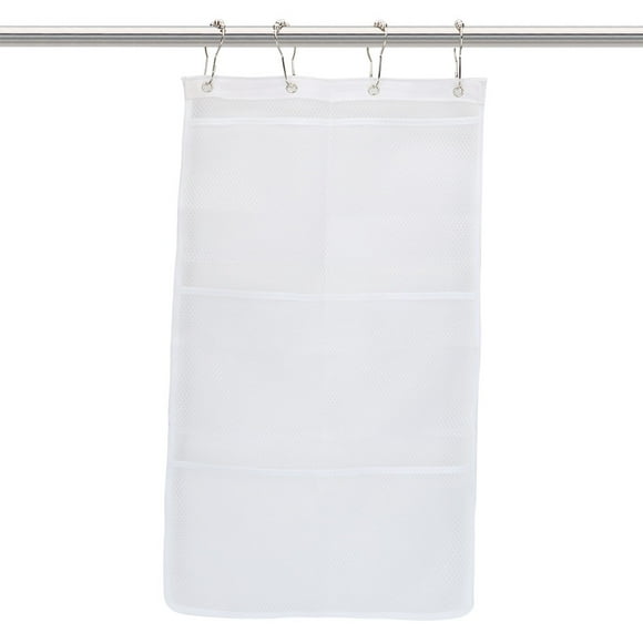 Hanging Mesh Bath Shower Organizer Large Shower Caddy Bathroom Accessories (Clip Hook)