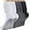 black-white-grey, variant on 3pcs Pilates Socks with Grips for Women, tight yoga socks for hospital workouts, sports non-slip stockings, stacked socks