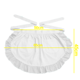 thumbnail image 2 of Waist Apron Kitchen Cooking Restaurant 100% Cotton Bistro Half Aprons with Pockets For Girl Woman, 2 of 5