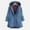 Blue, variant on New trending & for spring GaThRRgYP Jackets for WomenUnder $10,Women's Casual Loose Long Sleeve Round Neck Plaid Velvet Outwear Blouse Tops Green S