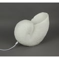 thumbnail image 4 of White Sandstone Finish Frilled Nautilus Shell Accent Lamp 10 Inches High, 4 of 4