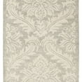 thumbnail image 4 of SAFAVIEH Micro-Loop Romain Damask Floral Wool Runner Rug, Silver, 2'3" x 7', 4 of 5