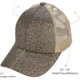 thumbnail image 5 of Ponycap Messy High Bun Ponytail Adjustable Glitter Mesh Trucker Baseball Cap, 5 of 5
