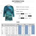 thumbnail image 4 of Gvmfive Women's Round Neck Tunic Tops 3/4 Sleeve Casual Loose T-Shirt, 4 of 4