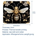 thumbnail image 5 of Bee 8.3x9.8 Inch Square Non-Slip Rubber Bottom Printed Mouse Pad, Desk Pad for Office and Gaming, 5 of 6