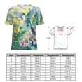 thumbnail image 2 of Flower Hummingbird Women's Short Sleeve Tops Casual Blouses T Shirt, 2 of 6