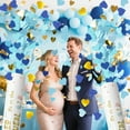 thumbnail image 5 of Gender Revealing Party Bullet Cannon - Biodegradable heart-shaped confetti party bullet - Blue, 4-piece set - Baby Boy Gender Revealing Party Bullet Cannon Shooter Blaster, 5 of 8