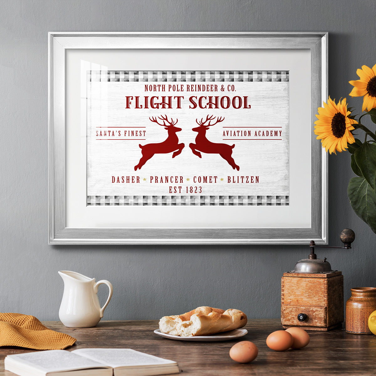 Flight School Premium Framed Print - Ready to Hang