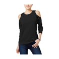 thumbnail image 1 of Blusa de punto para mujer Ultra Flirt, negra, pequeña, 1 of 2