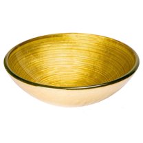 Eden Bath EB-GS59 Venice Round Vessel Glass Sink - Khaki