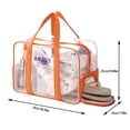 thumbnail image 3 of Fiudx Ofertas relámpago Bolsa de almacenamiento para gafas de traje de baño deportivo, bolsa de playa de mano de PVC transparente, bolsa de natación de gran capacidad, 3 of 7