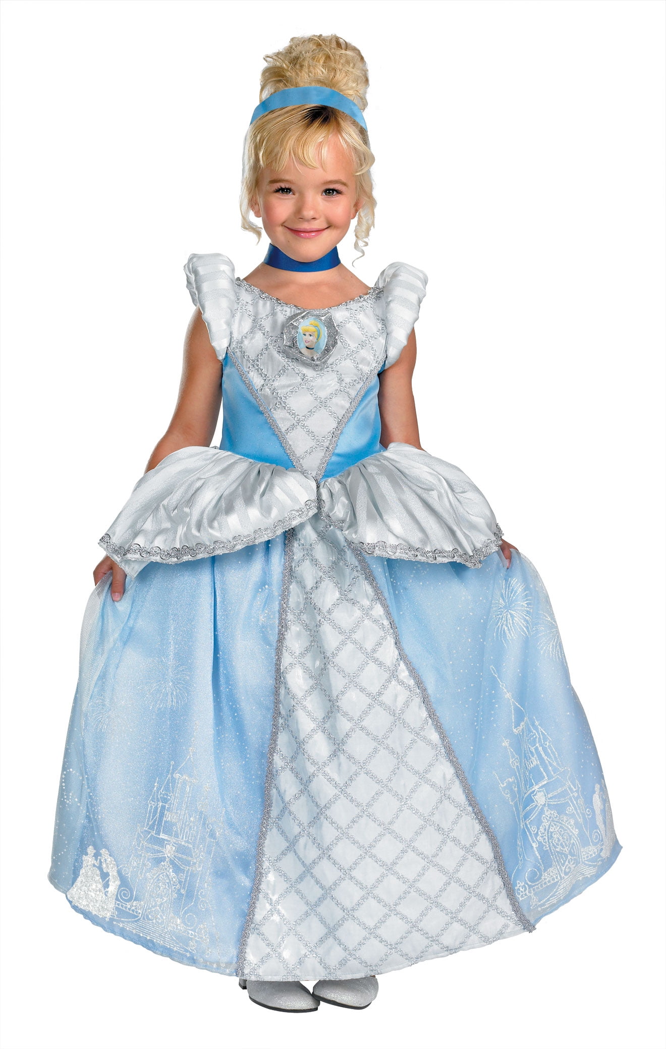 Cinderella Storybook Prestige Girls Costume DIS50484 - 3T-4T - Walmart ...