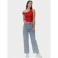 thumbnail image 6 of Womens Off The Shoulder Tops Sleeveless Shirts Going Out Crop Tank Tops Slim Fitted Summer Outfits, 6 of 6