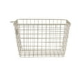 thumbnail image 4 of Spectrum Diversified Steel Wire Storage Basket Organizer for Closets, Pantry, Kitchen, Garage, Bathroom and More, Small, Satin Nickel, 4 of 8