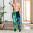 thumbnail image 6 of Dragon Print Men's Polyester Full-width print Lounge Pants, Soft & Lightweight Sleepwear Pajama Pants for Home, 6 of 8