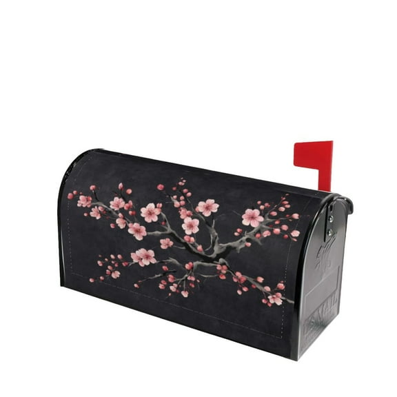 PHELIKA Japanese Cherry Blossom Tree Magnetic Mailbox Covers Standard Size 21"H x 18"W