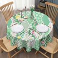 thumbnail image 3 of Pioneer Flower Round Tablecloth 60" X 60",Wrinkle Wipeable Table Cloth for Kitchen Dining Room Picnic Patio Party, 3 of 6