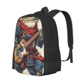 thumbnail image 1 of Disketp Samurai Frog Guitar Mochila Minimalista de Gran Capacidad, Mochila de Viaje para Escuela, Trabajo o Uso Diario, 1 of 6