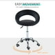 thumbnail image 5 of Taburete de salón con ruedas HOMCOM Crescent, altura ajustable, color negro, 5 of 9