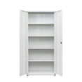 thumbnail image 6 of AENKYO 68.9" Heavy Duty Metal Storage Cabinet with Adjustable Shelves & Lock, Steel Locker for Home and Office, White, 6 of 8