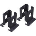 thumbnail image 1 of Heavy Duty Post Anchor - Stable Support Pergola - Mailbox Post Bracket, 4 Stable Pergola Anchors, Black Half Base for Steel Posts, 1 of 5