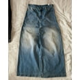 thumbnail image 4 of Pantalones vaqueros holgados de estilo urbano Wexwear de 3PM, estilo vintage, lavados, azules, estilo Y2K, estilo Harajuku, punk, rectos, informales, góticos, anchos, 4 of 5