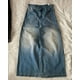 thumbnail image 4 of Pantalones vaqueros holgados de estilo urbano Wexwear de 3PM, estilo vintage, lavados, azules, estilo Y2K, estilo Harajuku, punk, rectos, informales, góticos, anchos, 4 of 5