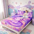 thumbnail image 2 of Manfei Rainbow Axolotl Fitted Sheet Full,Animals Pattern Bed Set,3-Piece,1 Fitted Sheet and 2 Pillowcases, 2 of 6