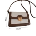 thumbnail image 2 of Adecuado para viajes diarios y citas. Bolso de PU, bolso de mensajero simple de moda., 2 of 5